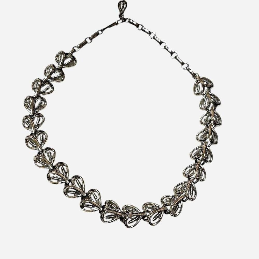 Vintage Mid-Century Coro Leaf Choker Necklace